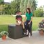 Kissenbox Hart-Polyethylen braun 128 x 67 x 64 cm