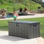 Kissenbox Polyethylen dunkelgrau 151 x 69 x 72 cm