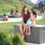 Kissenbox Polyethylen dunkelgrau 151 x 69 x 72 cm
