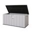 Kissenbox Polyethylen grau 151 x 70 x 72 cm