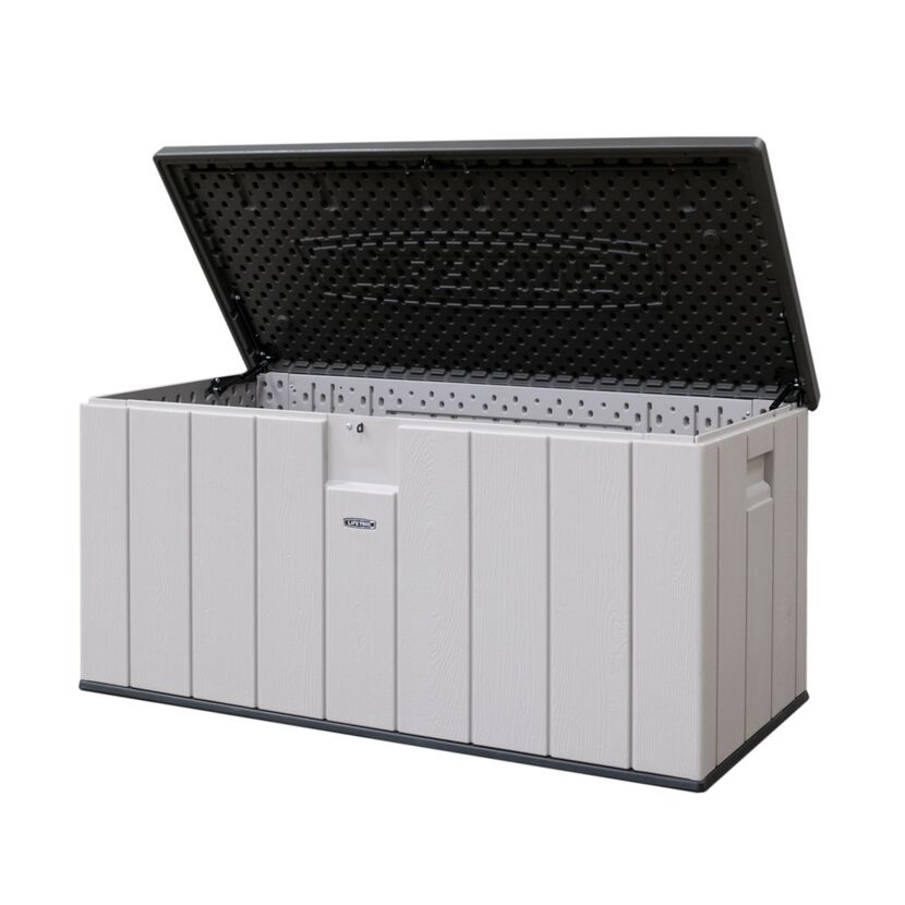 Kissenbox Polyethylen grau 151 x 70 x 72 cm