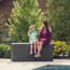 Kissenbox Polyethylen anthrazit 153 x 68 x 61 cm