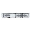 Gartenbank klappbar Stahl weiß 183 x 42 x 29 cm