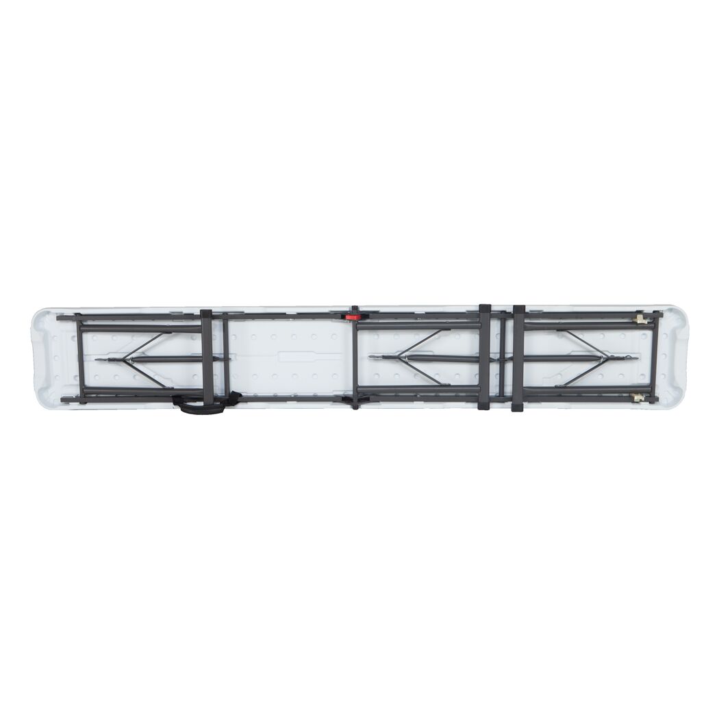 Gartenbank klappbar Stahl weiß 183 x 42 x 29 cm