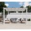 Weißer Pavillon Florida mit Gartenmöbeln