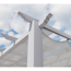 Pergola 'Florida 11 x 11' Aluminium weiß mit Sonnensegel 350 x 350 x 235 cm