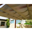 Pergola 'Florida 11 x 11' Aluminium cocoa braun mit Sonnensegel 350 x 350 x 235 cm