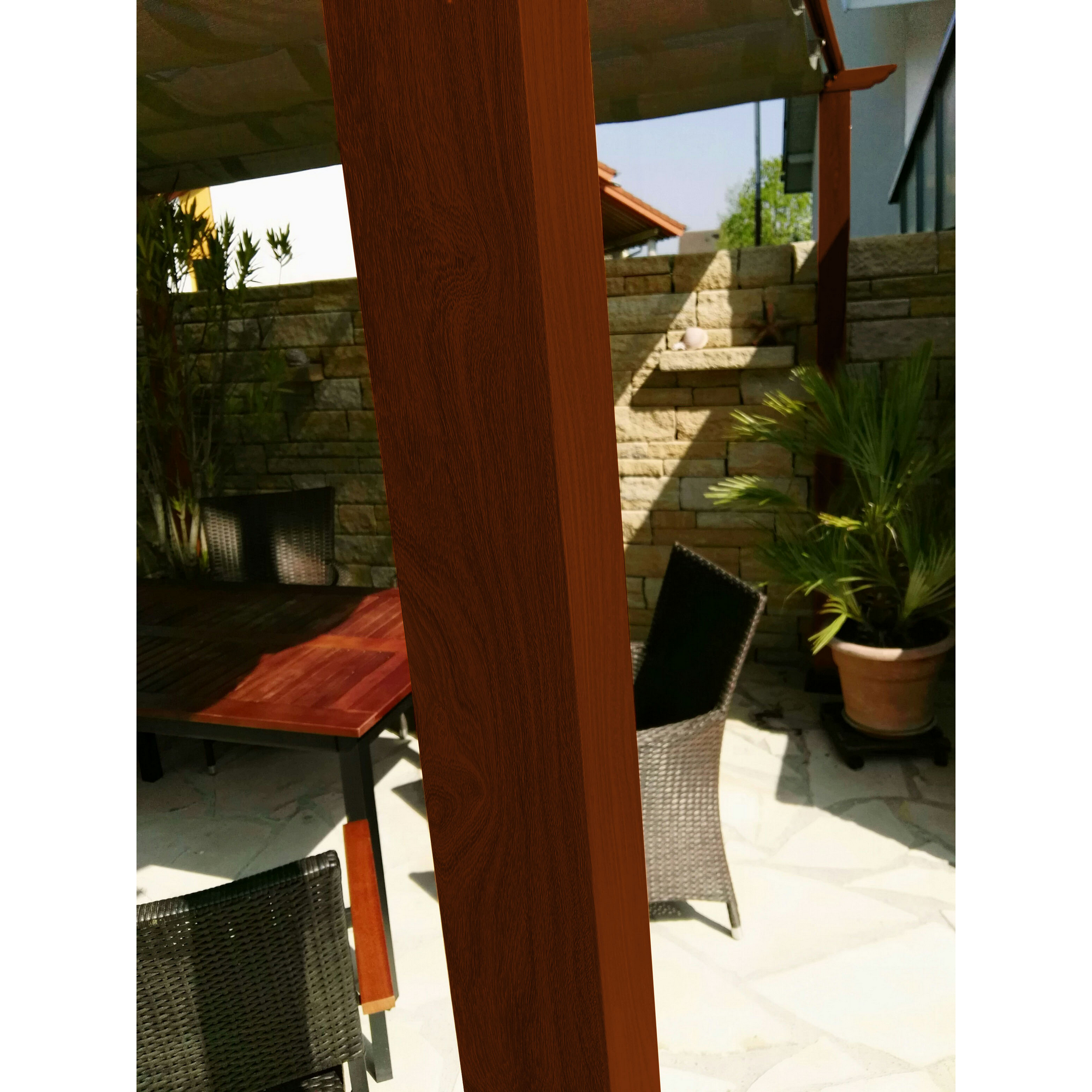 Pergola 'Florida 11 x 11' cocoa braun 350 x 350 x 235 cm + product picture