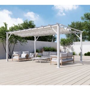 Pergola 'Florenz' weiß 350 x 505 x 236 cm