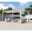 Pergola 'Florenz' weiß 350 x 505 x 236 cm