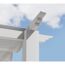Pergola 'Florenz' weiß 350 x 505 x 236 cm
