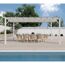 Pergola 'Florenz' weiß 350 x 505 x 236 cm