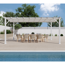 Pergola 'Florenz' weiß 350 x 505 x 236 cm
