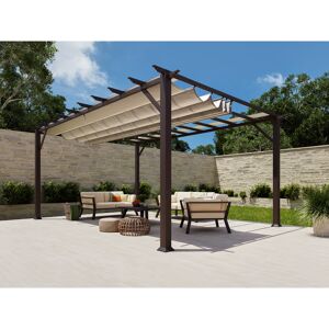 Pergola 'Florenz' dunkelbraun 350 x 505 x 236 cm