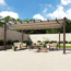 Pergola 'Florenz' dunkelbraun 350 x 505 x 236 cm