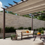Pergola 'Florenz' dunkelbraun 350 x 505 x 236 cm