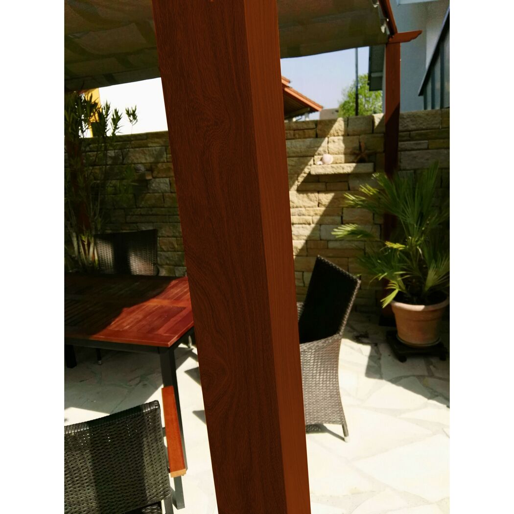 Pergola 'Florenz' dunkelbraun 350 x 505 x 236 cm