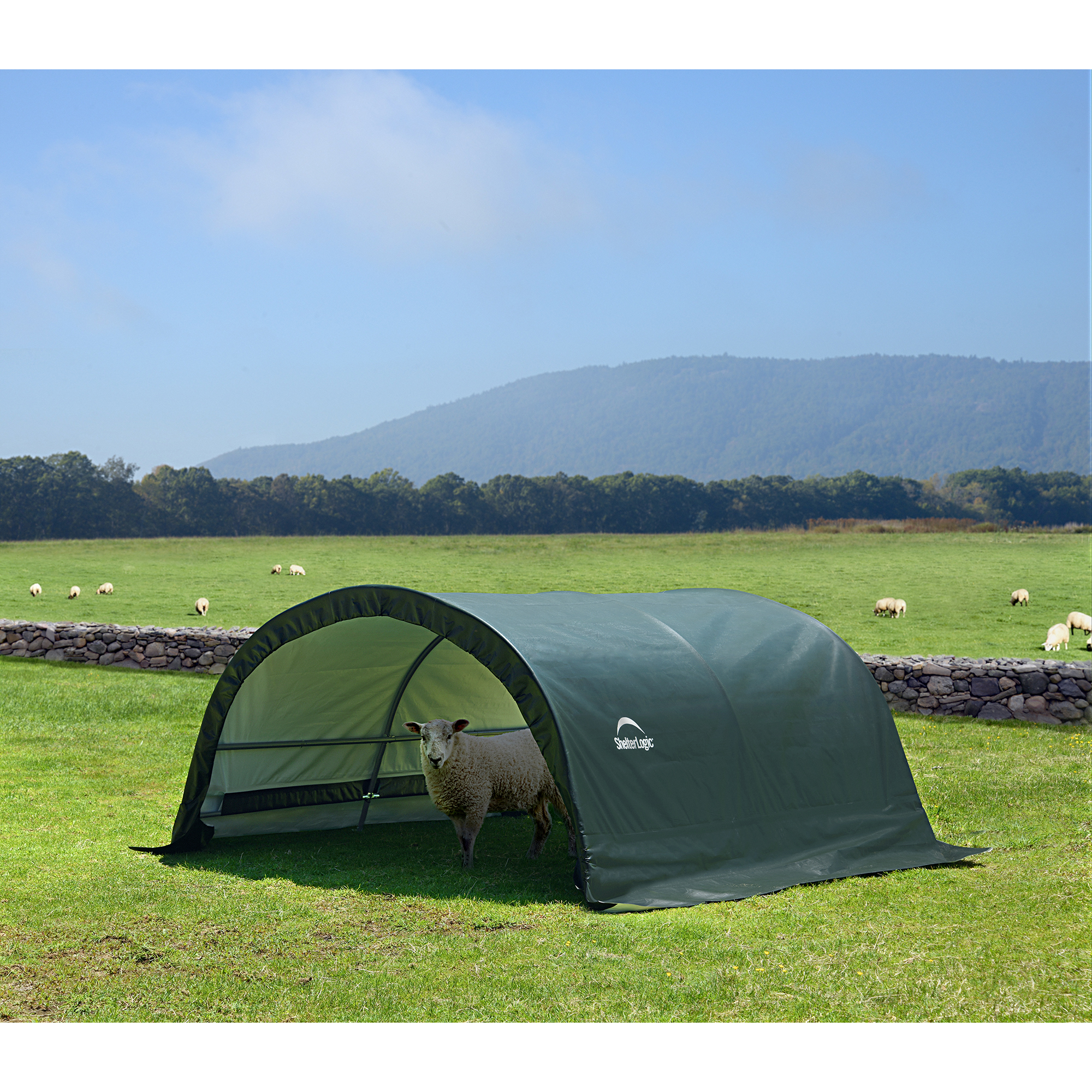 Weidezelt 'Run-In-Shed' grün Polyethylen 300 x 260 x 150 cm