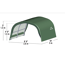 Weidezelt 'Run-In-Shed' grün Polyethylen 300 x 260 x 150 cm