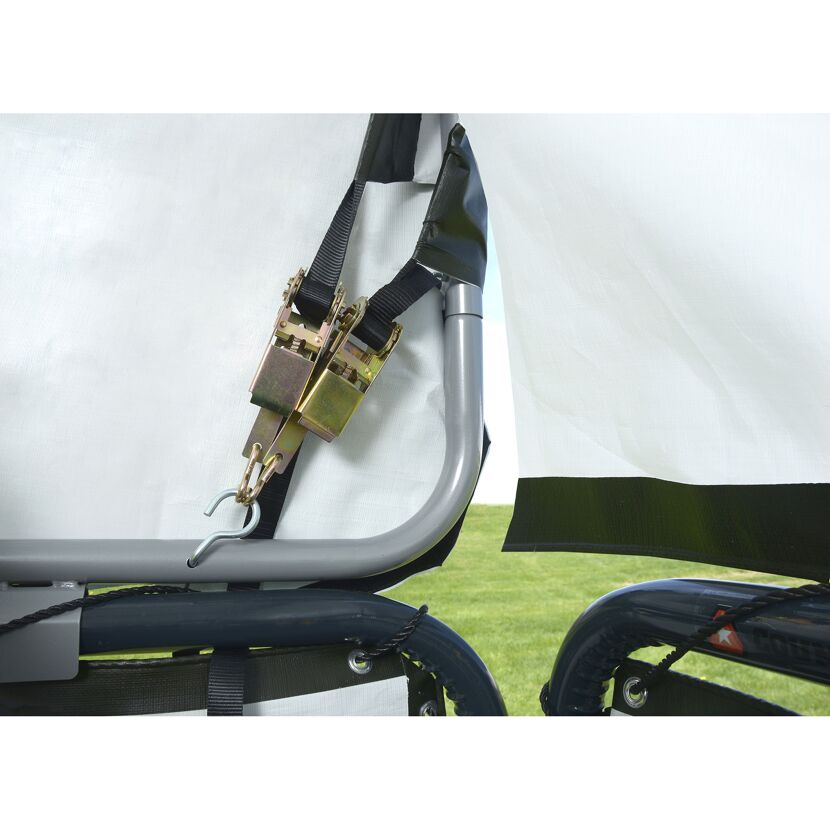Seitenverkleidung für Weidezelt ohne Stahlgestell grün Polyethylen 370 x 150 cm