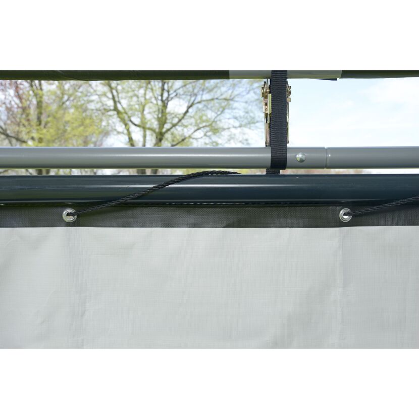 Seitenverkleidung für Weidezelt ohne Stahlgestell grün Polyethylen 370 x 150 cm