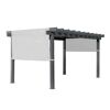 Graue Pergola Yamba mit Sonnenschutz