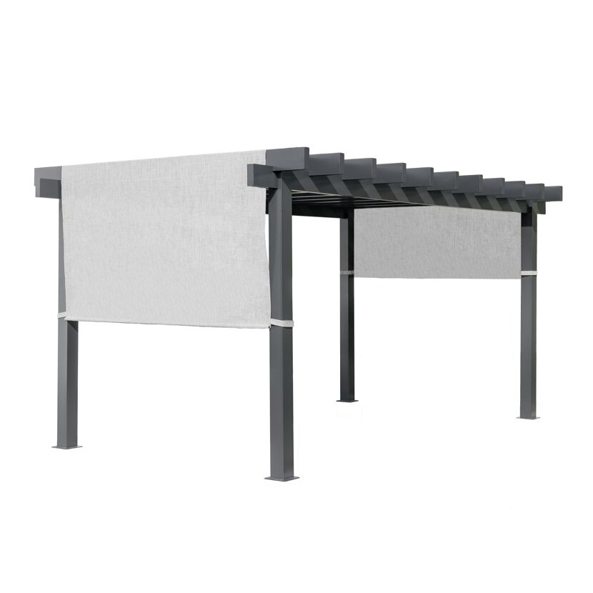 Graue Pergola Yamba mit Sonnenschutz