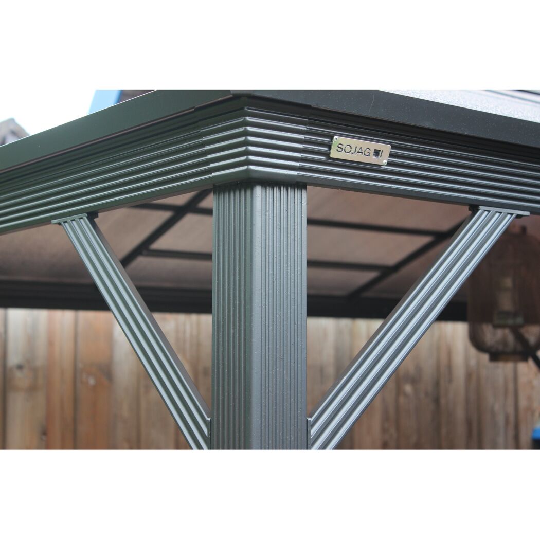 Pavillon 'Verona 10 x 14' anthrazit 298 x 423 x 261 cm