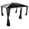 Pavillon 'Meridien 12 x 16' anthrazit 365 x 485 x 270 cm