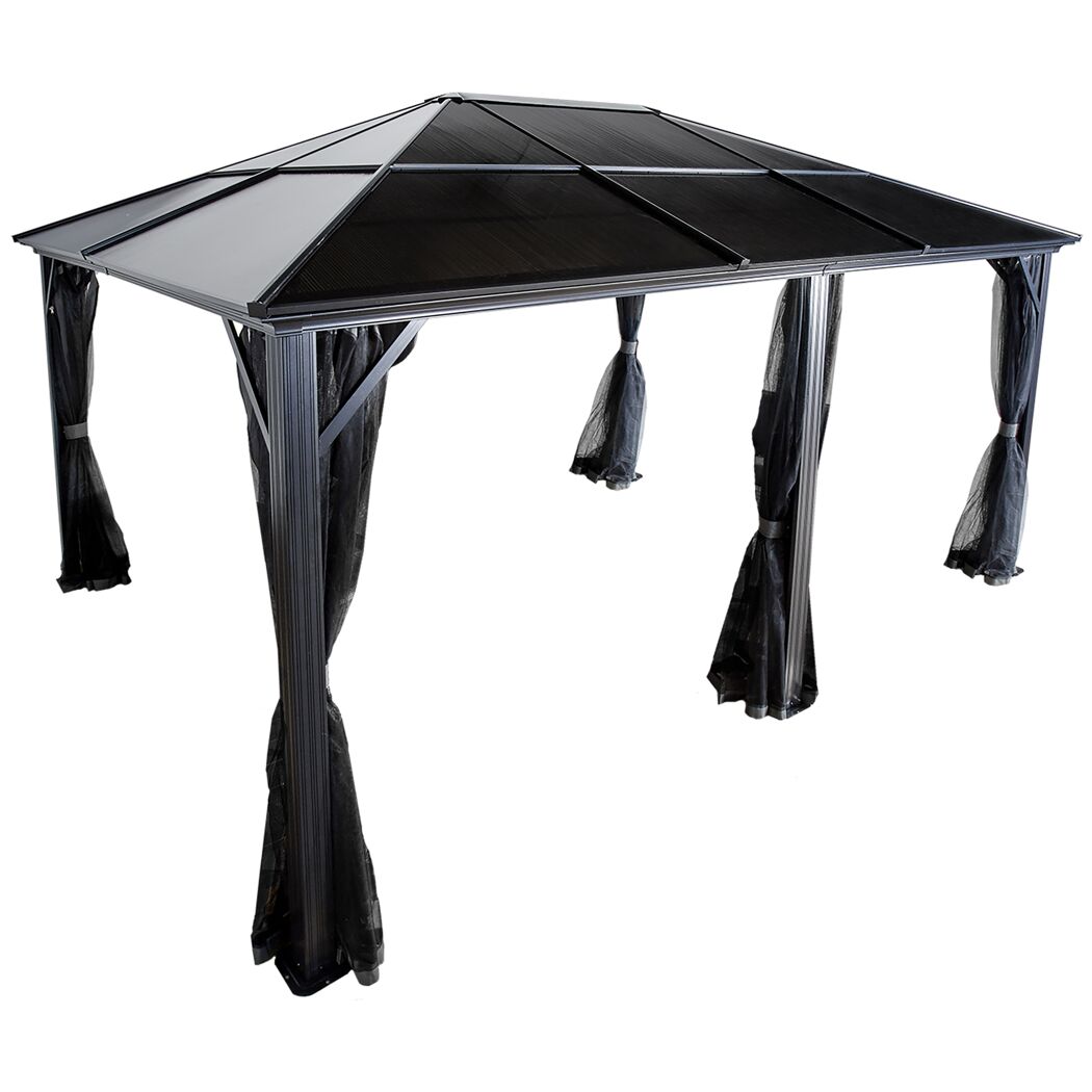Pavillon 'Meridien 12 x 16' anthrazit 365 x 485 x 270 cm