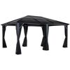 Pavillon 'Meridien 12 x 16' anthrazit 365 x 485 x 270 cm