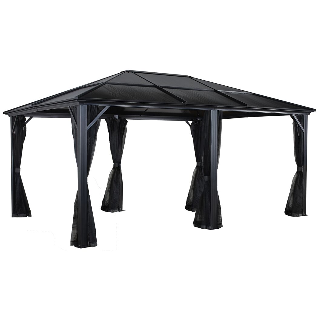 Pavillon 'Meridien 12 x 16' anthrazit 365 x 485 x 270 cm