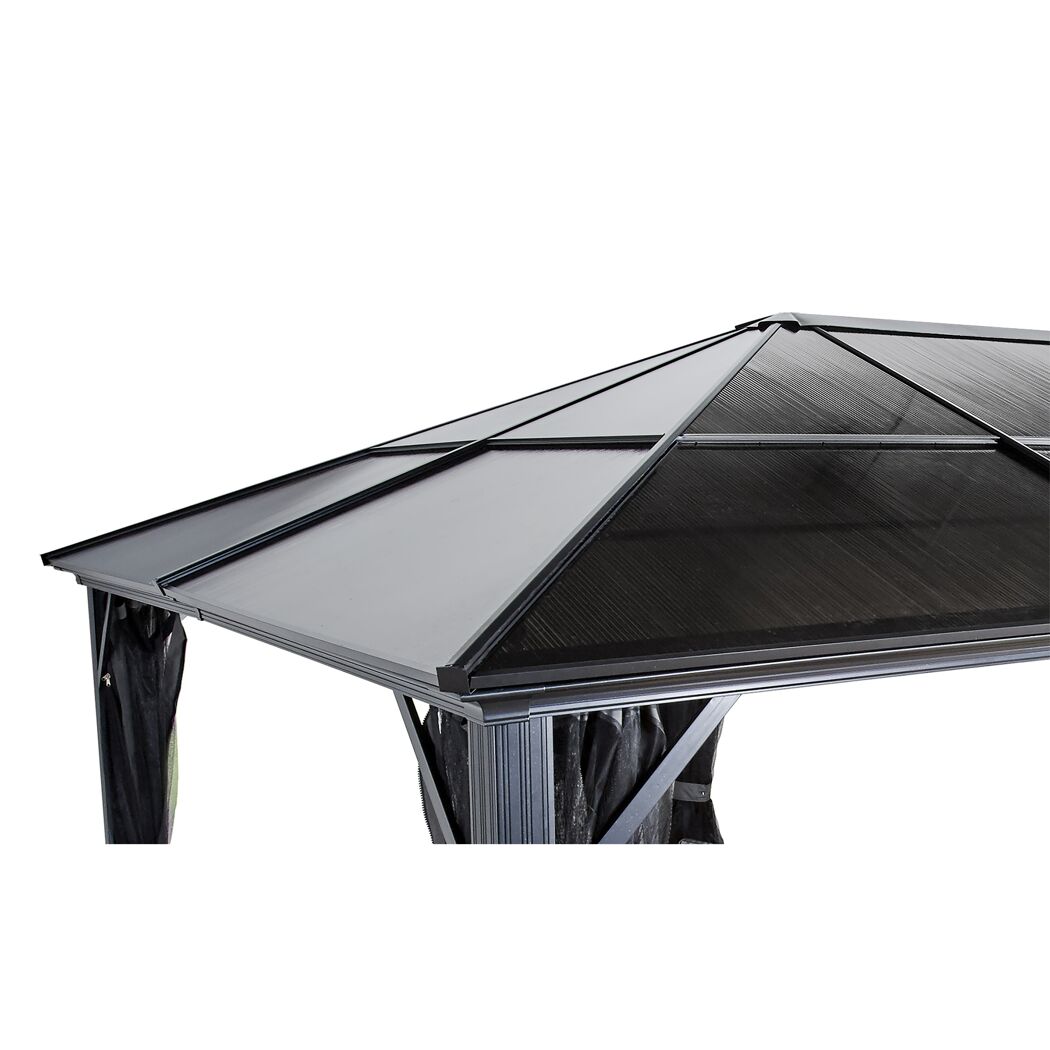 Pavillon 'Meridien 12 x 16' anthrazit 365 x 485 x 270 cm
