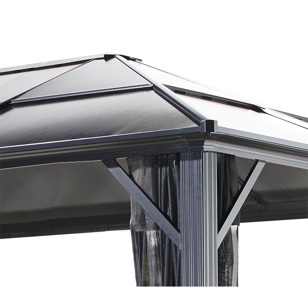 Pavillon 'Meridien 12 x 16' anthrazit 365 x 485 x 270 cm