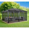 Pavillon 'Meridien 12 x 16' anthrazit 365 x 485 x 270 cm