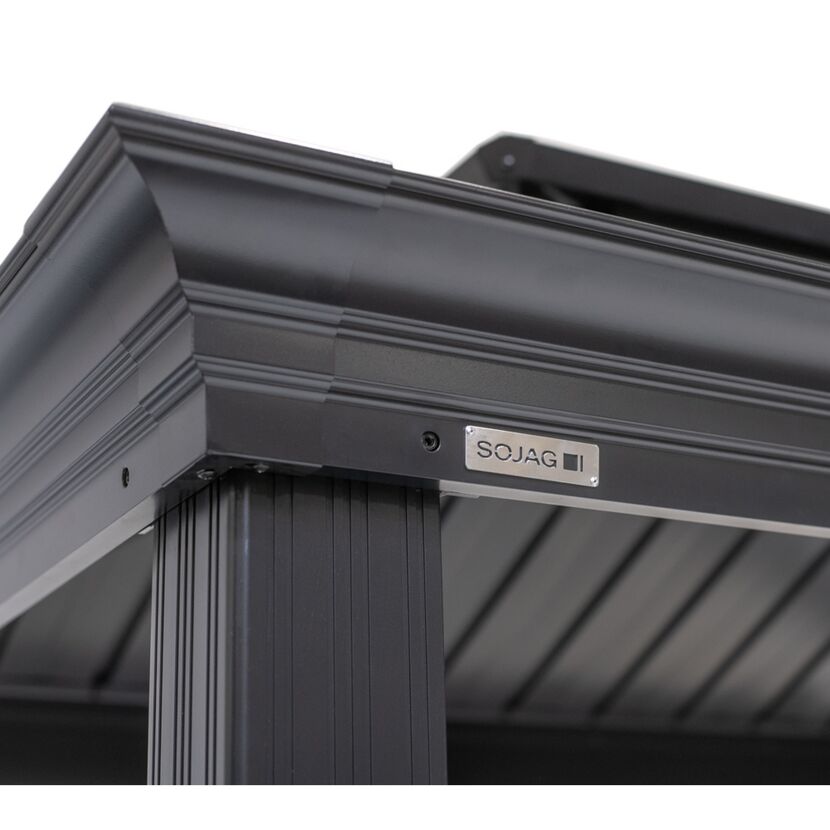 Grillpavillon 'Messina 68' anthrazit Aluminium 179 x 292 x 262 cm