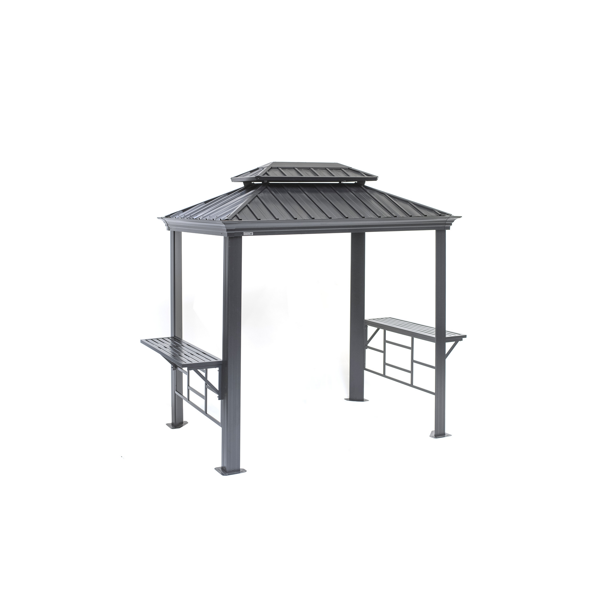 Grillpavillon 'Messina 68' anthrazit Aluminium 179 x 292 x 262 cm + product picture