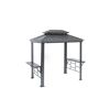 Grillpavillon 'Messina 68' anthrazit Aluminium 179 x 292 x 262 cm