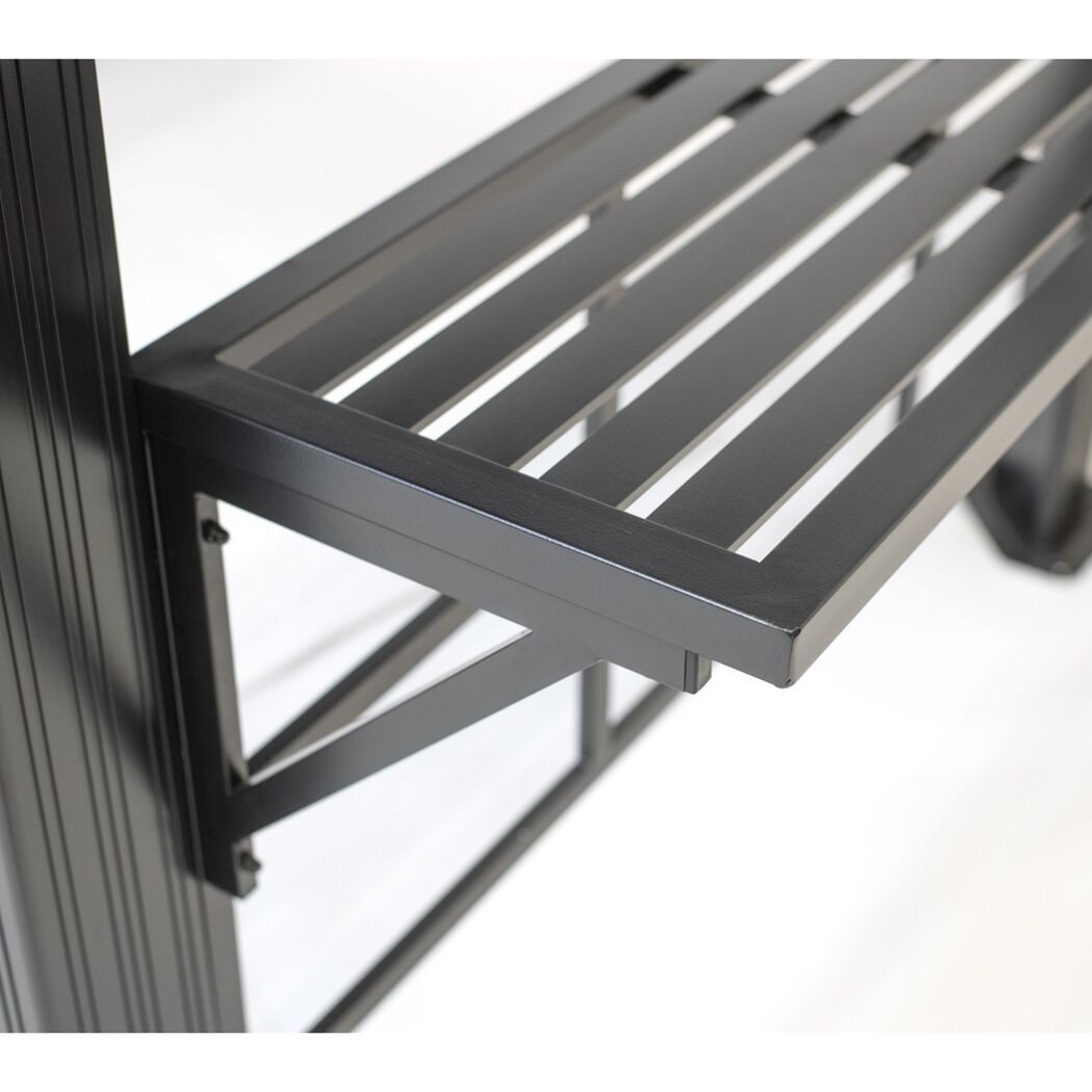 Grillpavillon 'Messina 68' anthrazit Aluminium 179 x 292 x 262 cm
