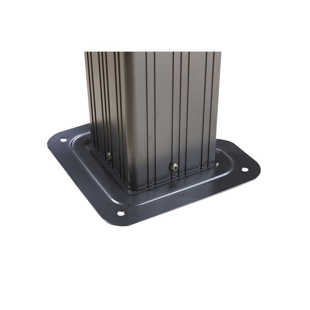 Grillpavillon 'Messina 68' anthrazit Aluminium 179 x 292 x 262 cm