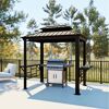 Grillpavillon 'Messina 68' anthrazit Aluminium 179 x 292 x 262 cm