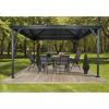 Pavillon 'Ventura 10 x 10' anthrazit 296 x 296 x 261 cm