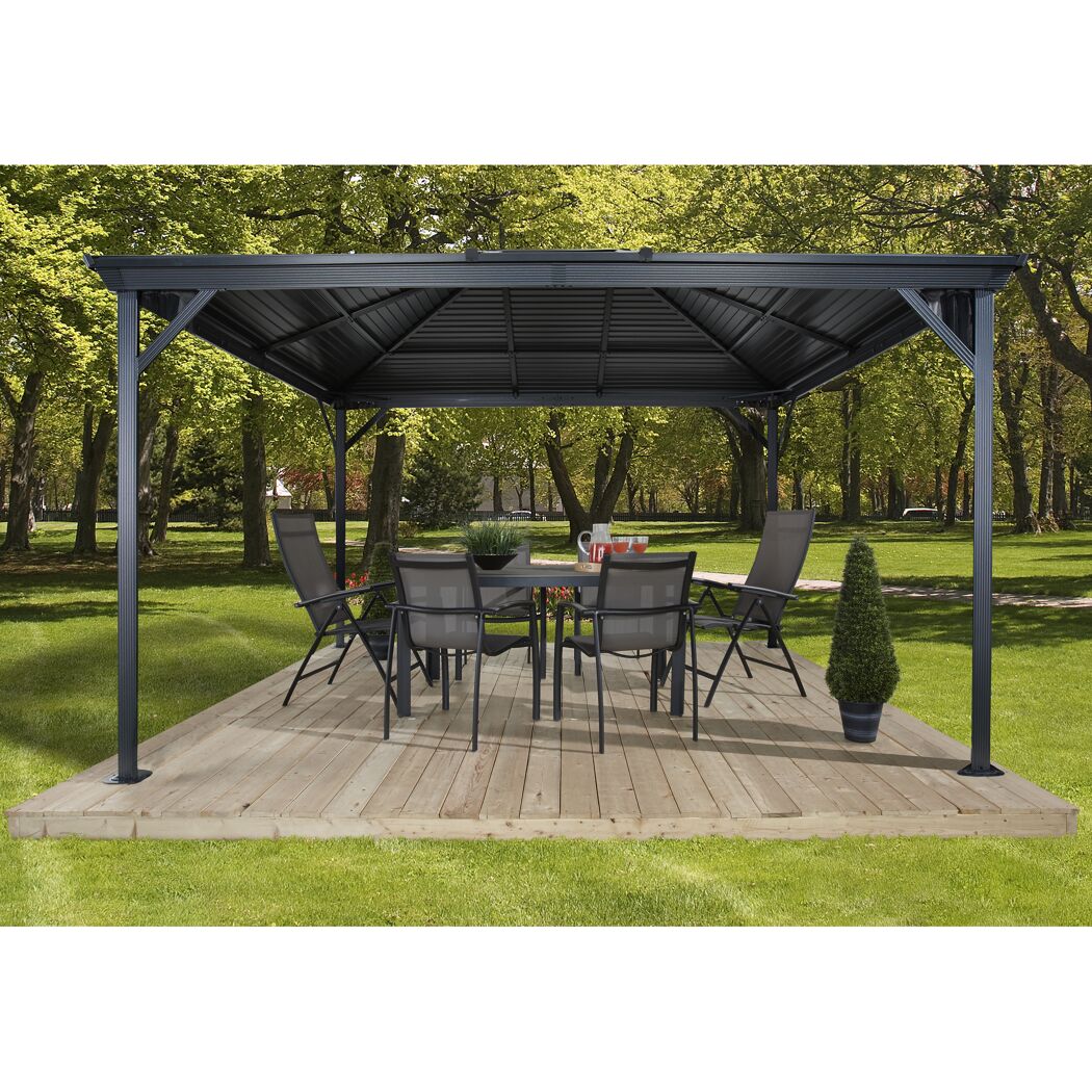 Pavillon 'Ventura 10 x 10' anthrazit 296 x 296 x 261 cm