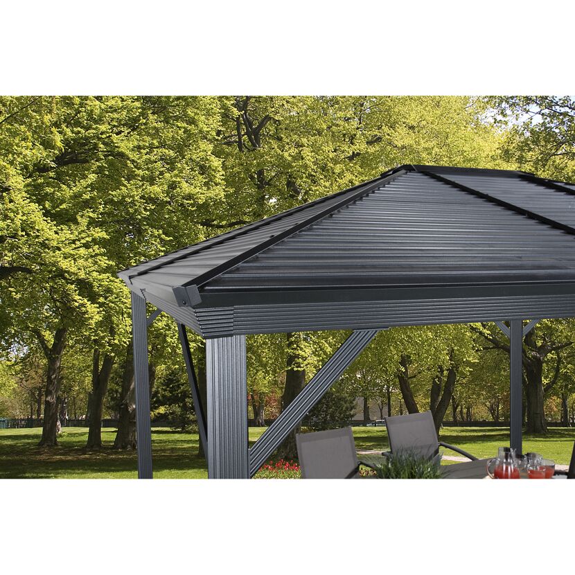 Pavillon 'Ventura 10 x 14' anthrazit 423 x 296 x 261 cm