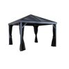 Pavillon 'South Beach 12 x 12' basaltgrau 363 x 363 x 310 cm