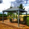 Pavillon 'South Beach 12 x 12' basaltgrau 363 x 363 x 310 cm
