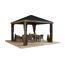 Pavillon 'Valencia' Holzoptik 363 x 363 x 310 cm