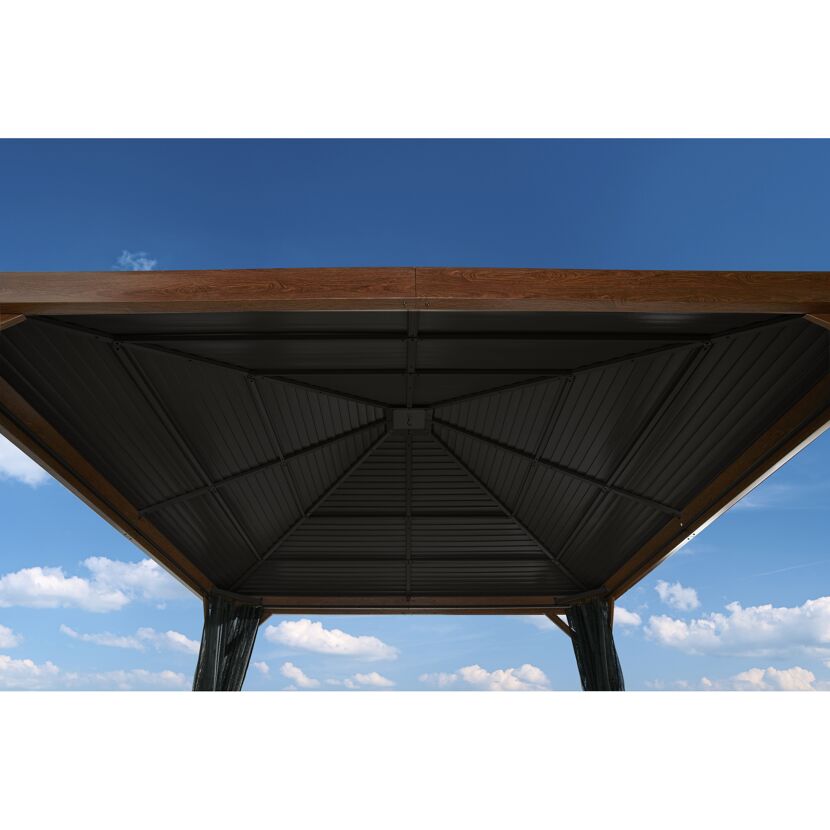 Pavillon 'Valencia' Holzoptik 363 x 363 x 310 cm