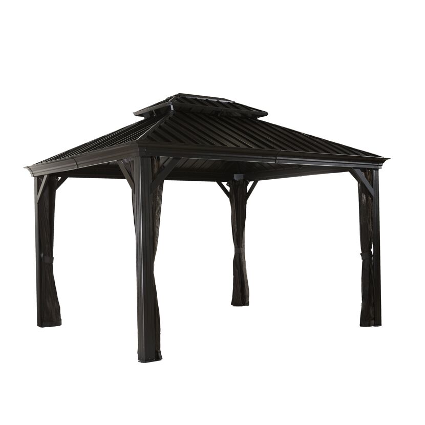 Pavillon 'Messina 10 x 12' anthrazit 298 x 363 x 291 cm
