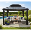 Pavillon 'Messina 10 x 12' anthrazit 298 x 363 x 291 cm